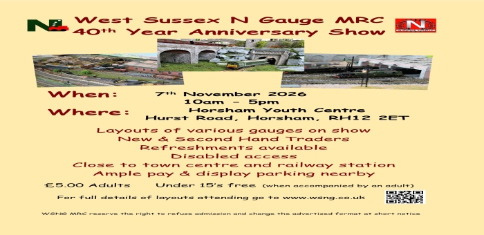 West Sussex N Gauge MRC 40th Anniversary Show Horsham